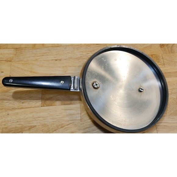 Vintage Revere Ware Copper Clad Stainless 4 Qt Pressure Cooker Read & See Pic's - Picture 6 of 9